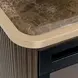 West Kensington Espresso Medium and Gold Fireplace with Electric Insert