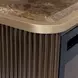 West Kensington Espresso Medium and Gold Fireplace with Electric Insert