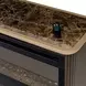 West Kensington Espresso Medium and Gold Fireplace with Electric Insert