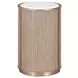 West Kensington Sea Salt Caramel Round Chairside Table