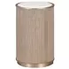 West Kensington Sea Salt Caramel Round Chairside Table