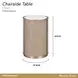 West Kensington Sea Salt Caramel Round Chairside Table