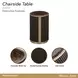 West Kensington Medium Espresso Round Chairside Table