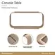 West Kensington Sea Salt Caramel Rectangular Console Table