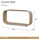 West Kensington Sea Salt Caramel Rectangular Console Table