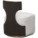 West Kensington Buff and Medium Espresso Upholstered Vanity Chair