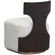 West Kensington Buff and Medium Espresso Upholstered Vanity Chair