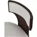 West Kensington Buff and Medium Espresso Upholstered Vanity Chair