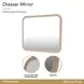 West Kensington Sea Salt Caramel Rectangular Dresser Mirror