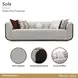 West Kensington Buff and Medium Espresso 100" Sofa
