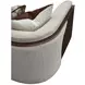 West Kensington Buff and Medium Espresso 100" Sofa