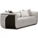 West Kensington Buff and Medium Espresso 100" Sofa