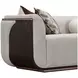 West Kensington Buff and Medium Espresso 100" Sofa