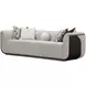West Kensington Buff and Medium Espresso 100" Sofa