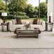 West Kensington Buff and Medium Espresso 100" Sofa