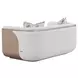 West Kensington Buff and Sea Salt Caramel 69" Loveseat