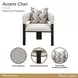 West Kensington Buff and Medium Espresso Upholstered Accent Chair