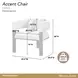 West Kensington Buff and Medium Espresso Upholstered Accent Chair