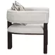 West Kensington Buff and Medium Espresso Upholstered Accent Chair