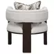 West Kensington Buff and Medium Espresso Upholstered Accent Chair