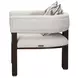 West Kensington Buff and Medium Espresso Upholstered Accent Chair