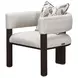 West Kensington Buff and Medium Espresso Upholstered Accent Chair