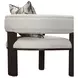 West Kensington Buff and Medium Espresso Upholstered Accent Chair