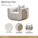 West Kensington Buff and Sea Salt Caramel Upholstered Matching Chair
