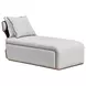 West Kensington Buff and Sea Salt Caramel 30" Chaise