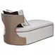West Kensington Buff and Sea Salt Caramel 30" Chaise