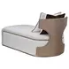 West Kensington Buff and Sea Salt Caramel 30" Chaise