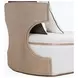 West Kensington Buff and Sea Salt Caramel 30" Chaise
