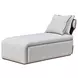 West Kensington Buff and Sea Salt Caramel 30" Chaise