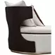 West Kensington Buff and Medium Espresso 36" Chaise