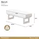 West Kensington Cream Puff and Sea Salt Caramel Bed Bench