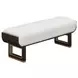 West Kensington Cream Puff and Medium Espresso Bed Bench