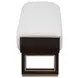 West Kensington Cream Puff and Medium Espresso Bed Bench