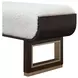 West Kensington Cream Puff and Medium Espresso Bed Bench