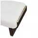 West Kensington Cream Puff and Medium Espresso Bed Bench