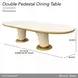 Scotts Square Light Champagne 135" Extendable Oval Dining Table
