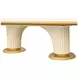 Scotts Square Light Champagne 135" Extendable Oval Dining Table