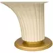 Scotts Square Light Champagne 135" Extendable Oval Dining Table