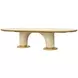 Scotts Square Light Champagne 135" Extendable Oval Dining Table