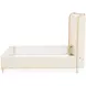 Scotts Square Cornsilk Queen Upholstered Panel Bed with USB Charging
