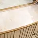 Scotts Square Light Champagne 4 Door Sideboard with Wall Mirror