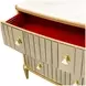 Scotts Square Light Champagne 6 Drawer Dresser with LED