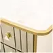 Scotts Square Light Champagne 6 Drawer Dresser with LED