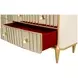Scotts Square Light Champagne 6 Drawer Dresser with LED