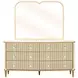 Scotts Square Cornsilk Upholstered Panel Bedroom Set
