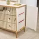 Scotts Square Light Champagne 6 Drawer Dresser with Mirror and LED